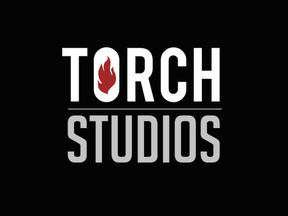 Torch Studios Logo on Black Torch Studios Logo on Black